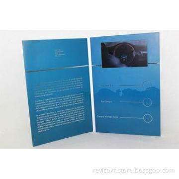 Multi  fuction lcd video business cards with soft cover , T